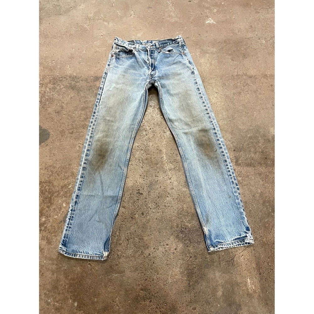 Vintage Levi's 501xx Straight Leg Jeans Mens 32x38‎ Blue Denim Cotton Button Fly